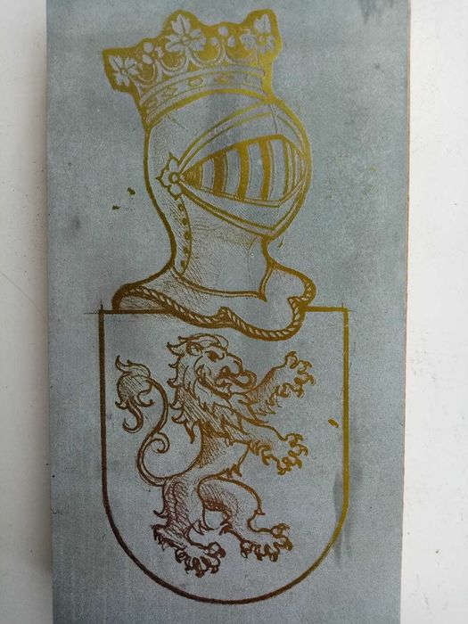 cunhos de zincogravuras: brasões de heráldica de família, etc. #2