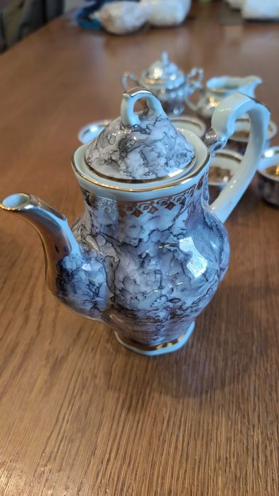 Zestaw kawowy ZSRR filiżanki dzbanek