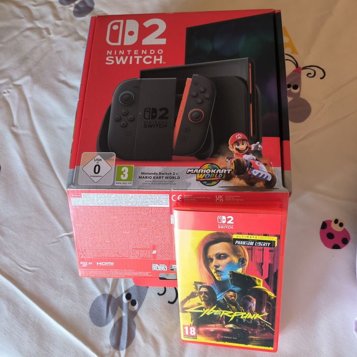 Nintendo switch2 (como novo)+ jogos Cyberpunk 2077