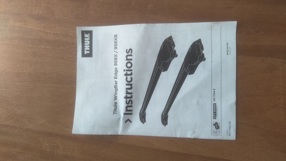 Barras de tejadilho Thule Wingbar Edge