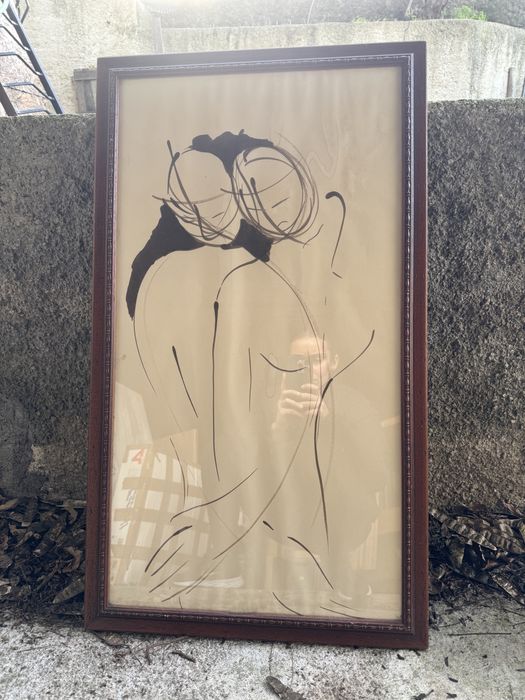 Quadro vintage com moldura