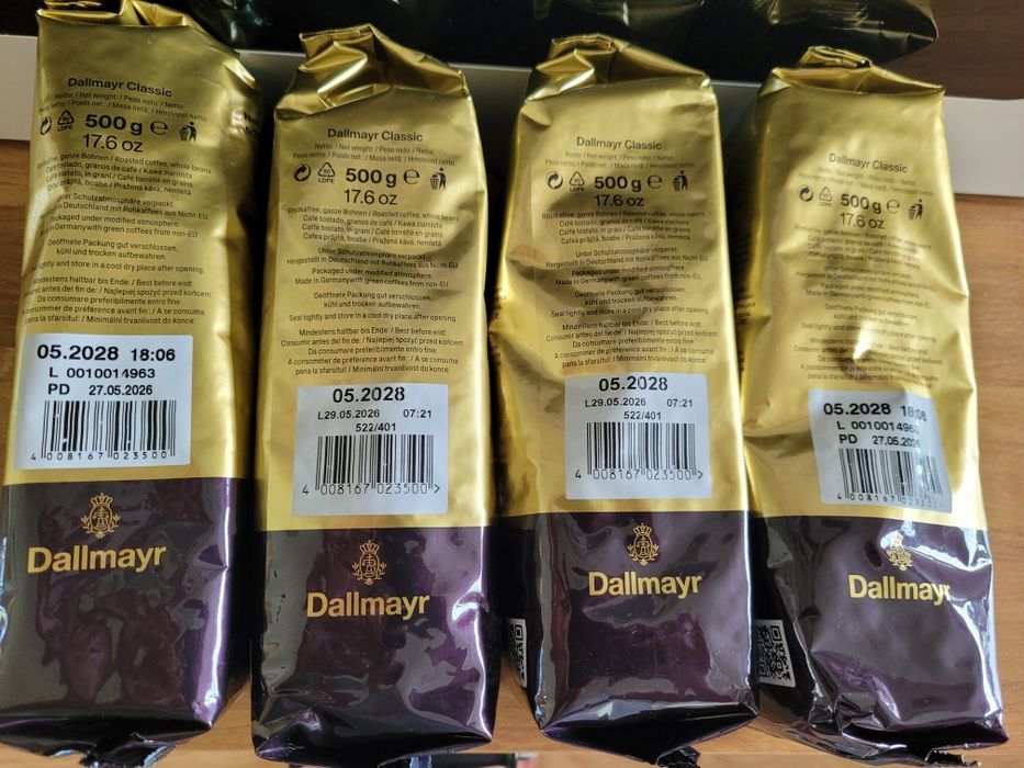 Kawa Dallmayr ziarnista 4 paczki po 500g każda