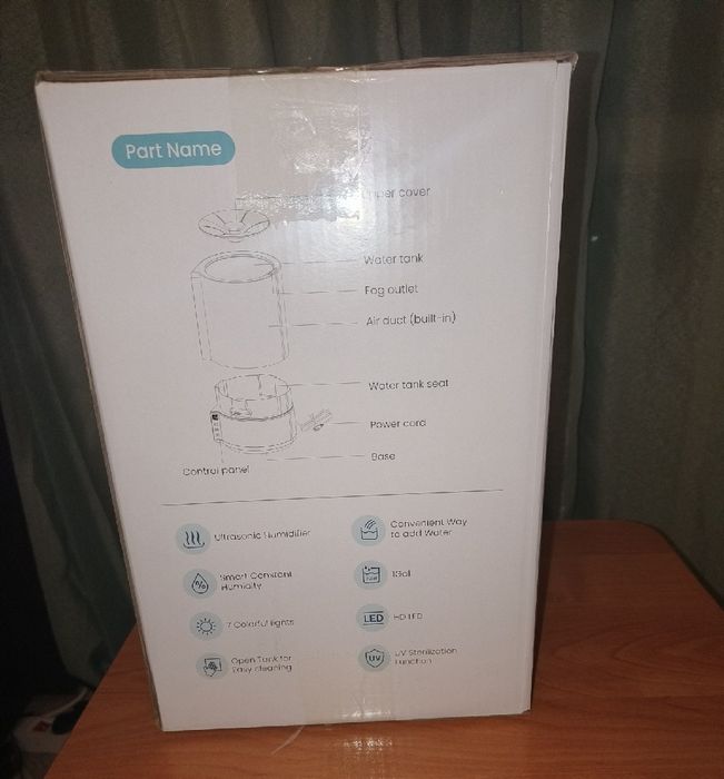 SEJOY nawilżacz powietrza z lampką LED