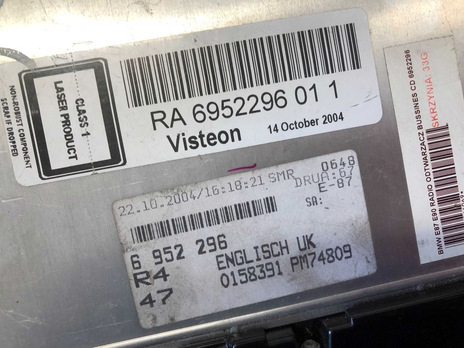 Radio Business Cd Bmw E81 E87 E90 E91 E92