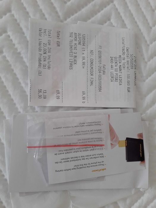 TELEMÓVEL Novo Ulefone 50€ Ano 2024