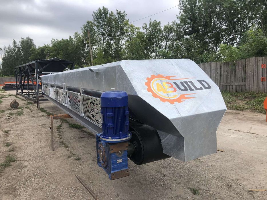 Горизонтальний транспортер, ленточный конвеєр, погрузчик, разгрузчик