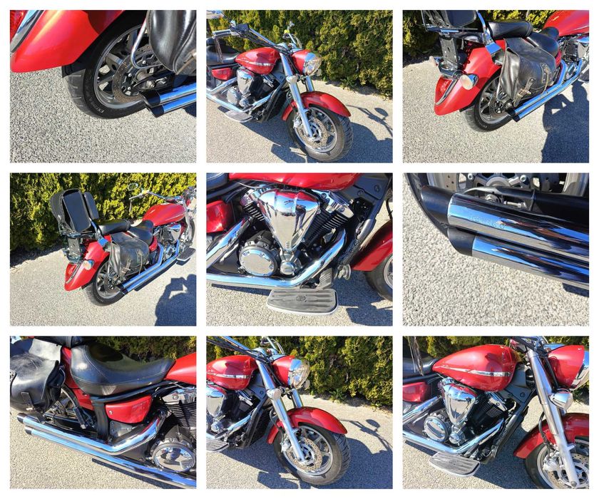 Yamaha XVS 1300 Midnight Star, 2009 r. UBRANA, transport, raty na oświadczenie!