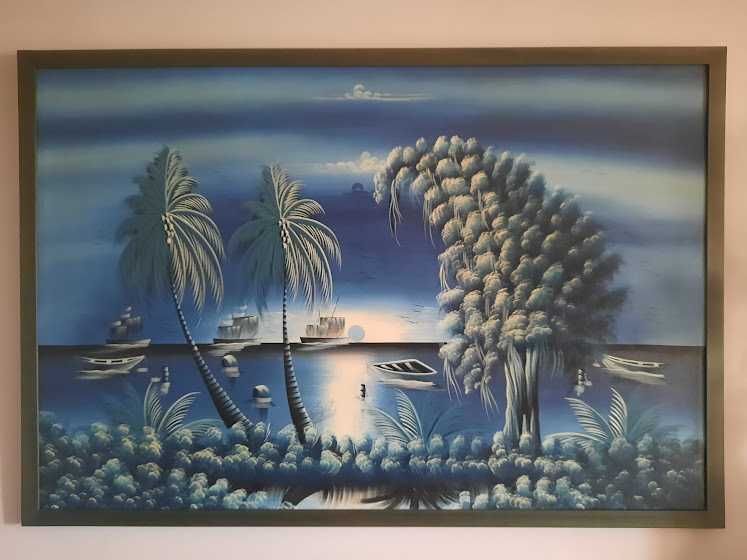 Quadro em tons de azul