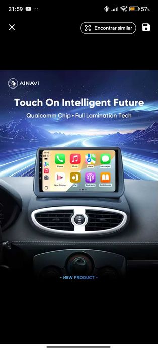 Auto radio android multimédia para Renault Clio 3
