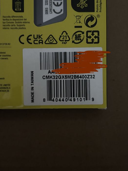 Pamięć RAM Corsair DDR5 32GB cl32