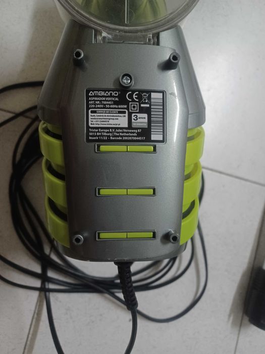 Aspirador vertical Tristar SZ 1918 sem saco 600 Watts