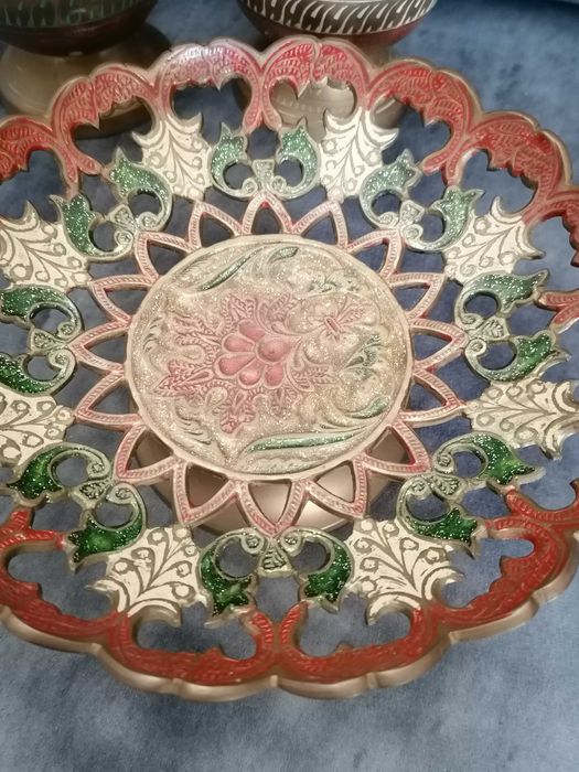 Taça em metal cloisonné