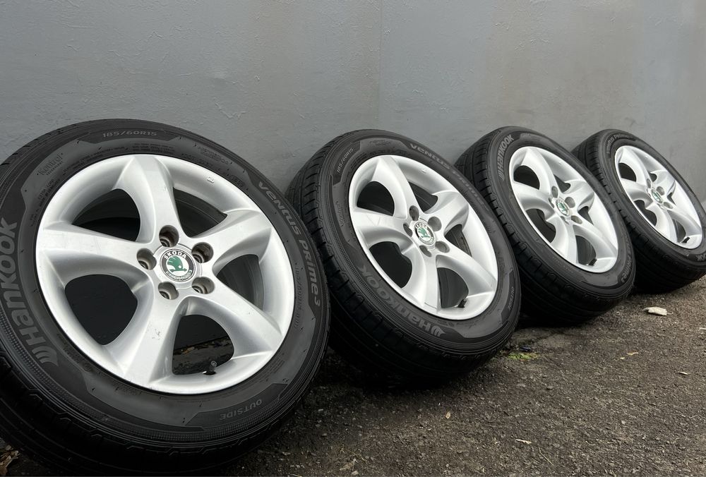 Оригінальні диски Skoda r15 5*100 Fabia Octavia Tour Roomster Rapid