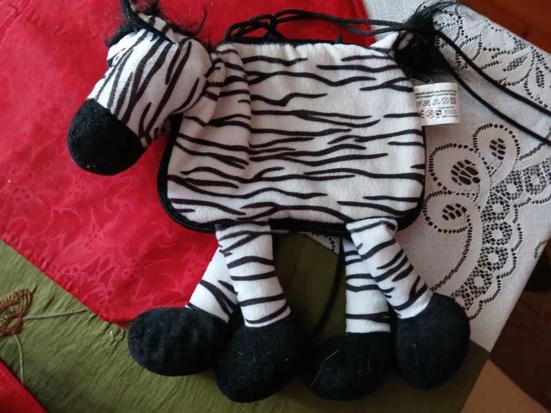 Pluszowa Torebka Zebra