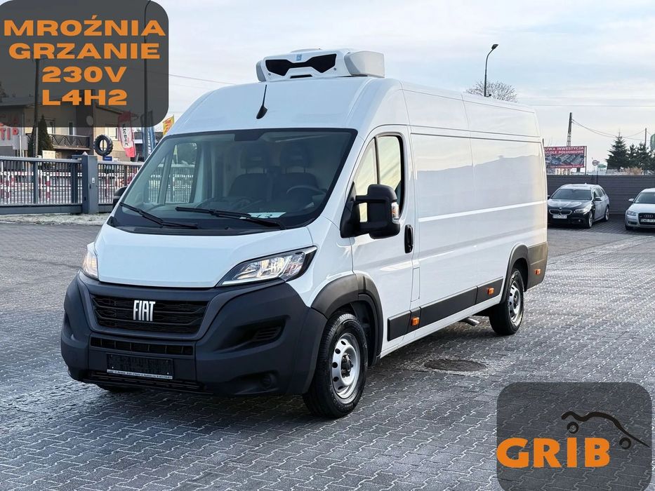 Fiat Ducato L4H2 Long Maxi Chłodnia/Mroźnia + 230V + Funkcja Grzania Salon PL, Jeden Właściciel  NR.113 Carpol, Zawieszenie na podukszach, Radio Dotyk TOP!