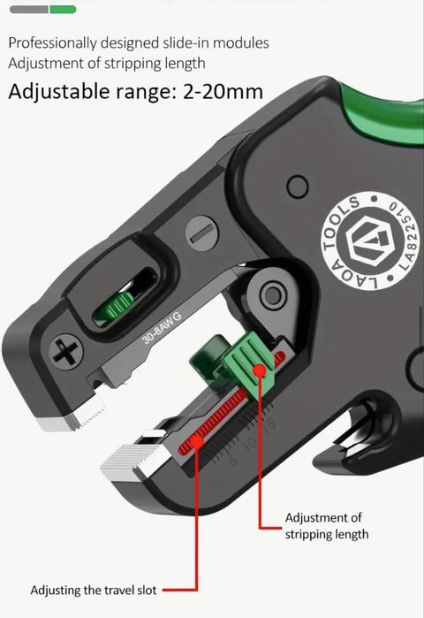 Alicate de descarnar fio frontal