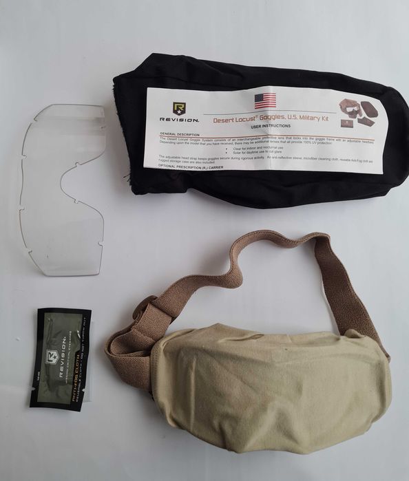 Gogle Revision Military Desert Locust coyote multicam US Army Nowe