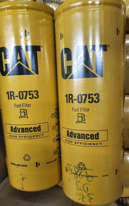 Filtr paliwa 1R0753 Caterpillar oryginał CAT zestaw 20 szt za pół ceny