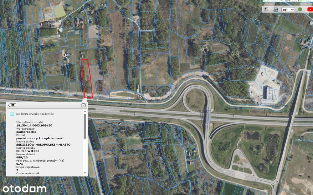 Działka inwestycyjna 7100 m² z mediami autostrada A4 – pohled 3