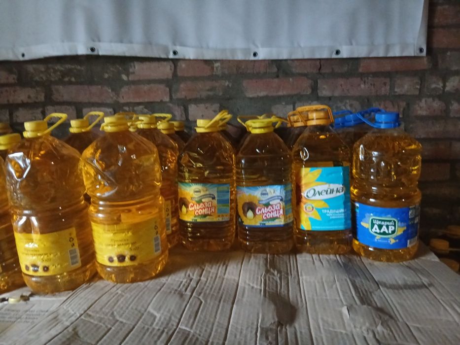 Олія соняшникова рафінована5л.Масло подсолнечное  рафинированое