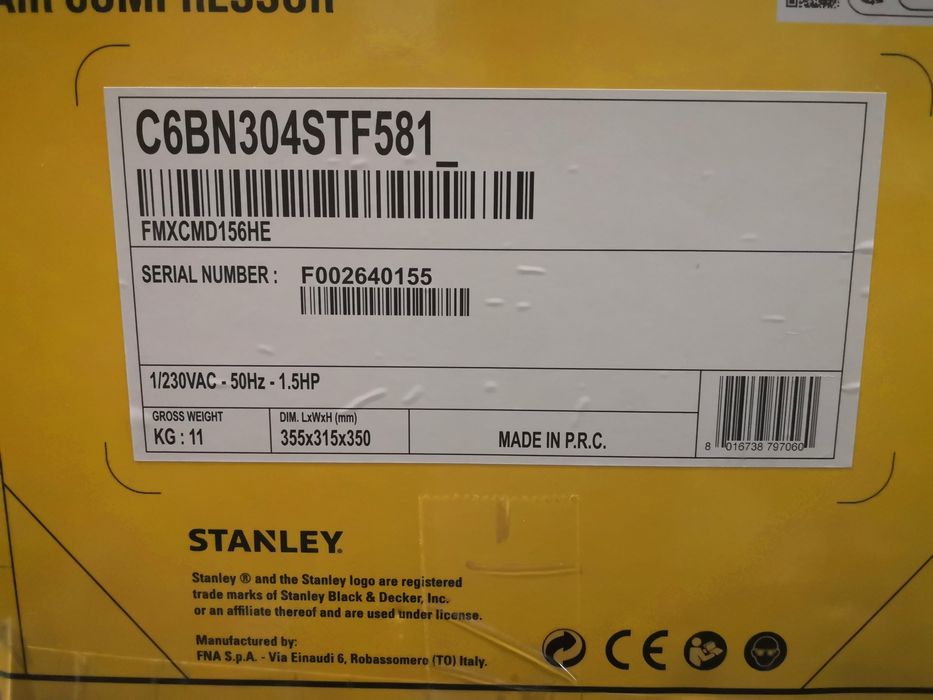 Kompresor Stanley Fatmax 8 Bar