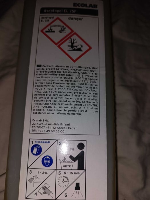 Продам моечно-дезинфецирующее средства Ecolab Aseptopol