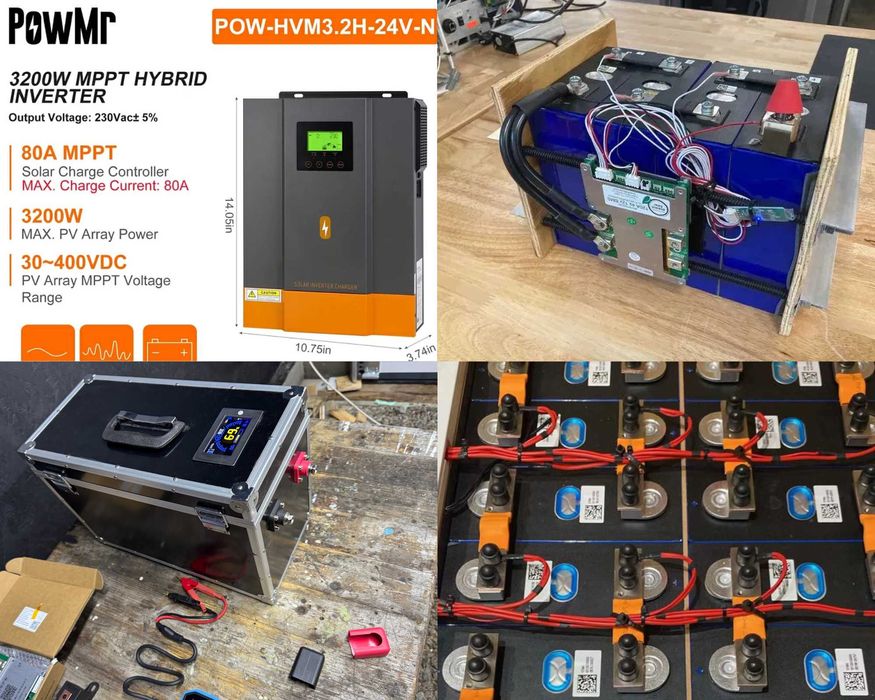 В НАЯВНОСТІ Інвертор + Акумулятор LiFePo4 24в - 2.6 кВ. EVE PowMr