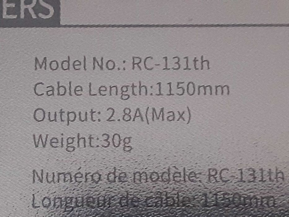 Kabel do ładowania telefonów przejściówka USB/C/microUSB/Iphone 2.8A