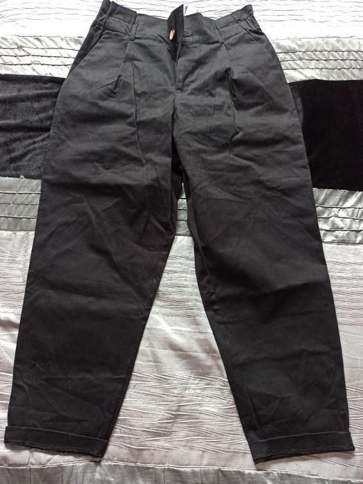 Spodnie slouchy paper bag Zara rozm XL