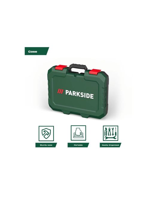 Mala de ferramentas com 90 peças parkside