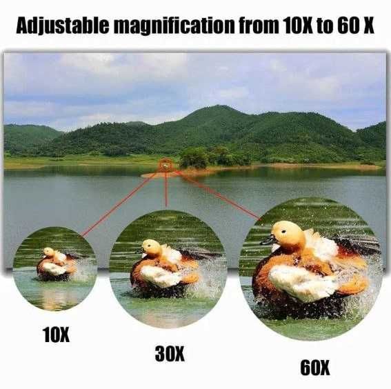 СУПЕР МОЩНЫЙ бинокль с зумом Borwolf 10-380X100 проектор