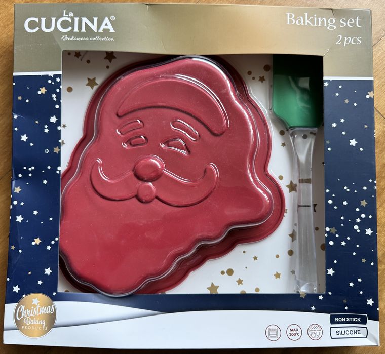 Forma de Natal e espatula em silicone