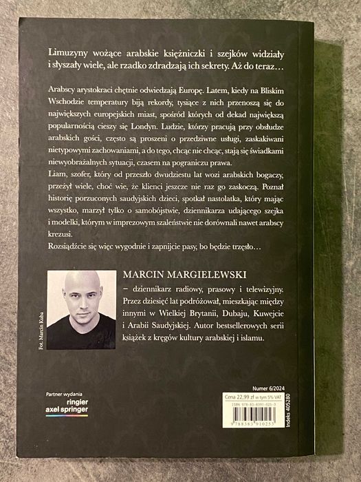 Książka Szofer arabskich bogaczy, Marcin Margielewski