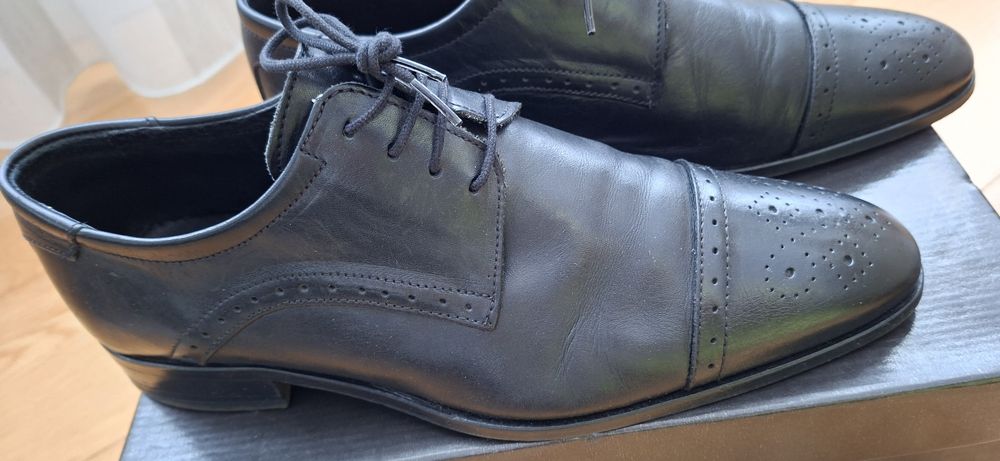 Sapatos Pretos Homem Tam 42 Suits Inc