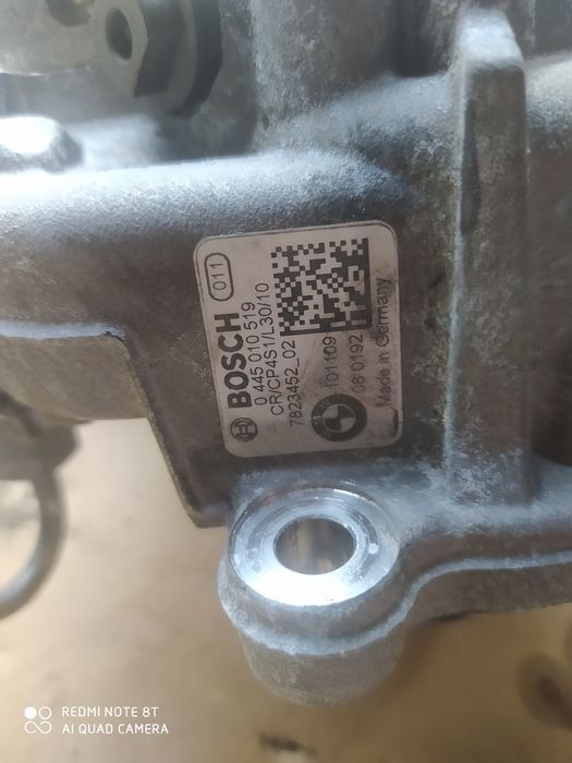 Układ wtryskowy pompa wtryski BMW E90 f20 f30 n47d20c 143km