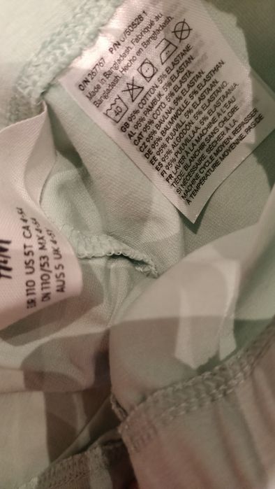 Legginsy pastelowe H&M r.110 nowe