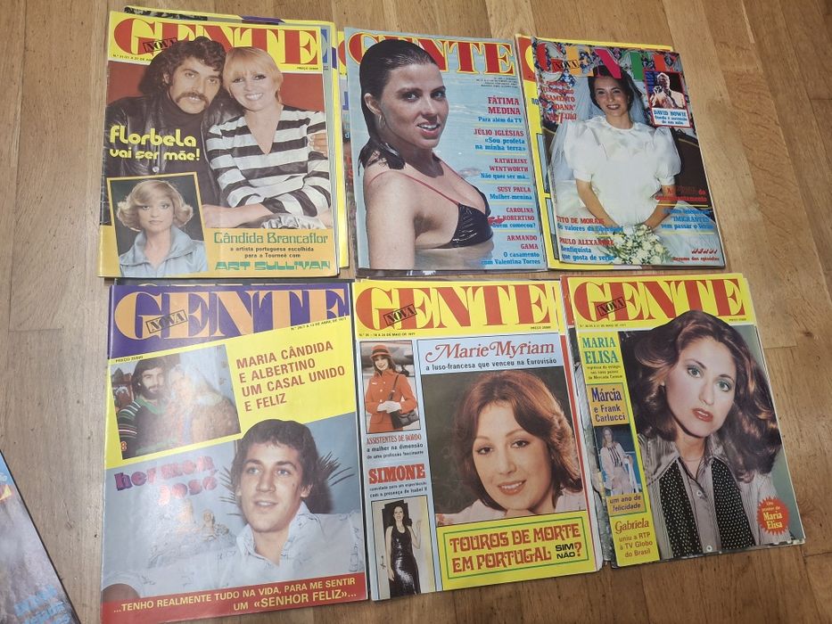 Revistas vintage gente e nova gente