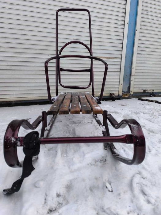 Санки "Королівські" з батьківською ручкою