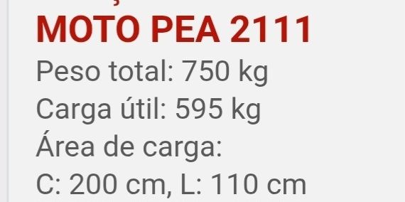 Atrelado para 3 motas matricula própria