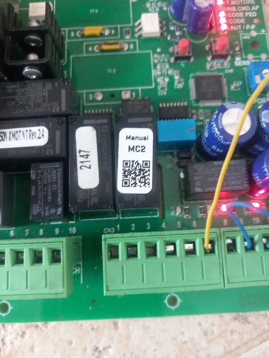 MC2 motorline placa central automatismo