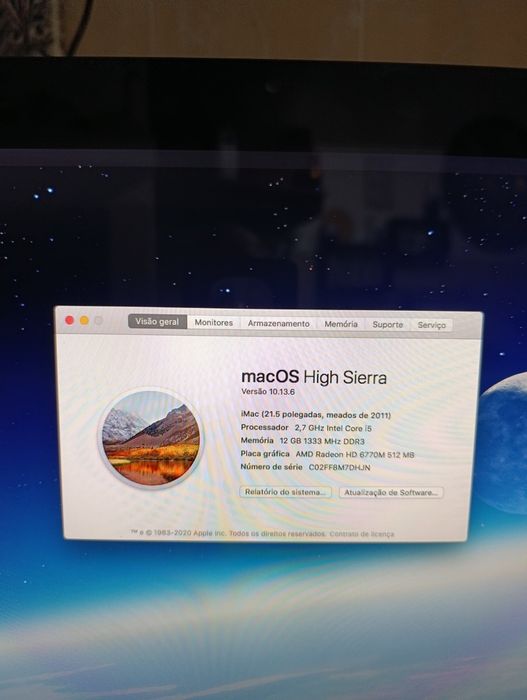 Imac 21,5 2011 bom estado