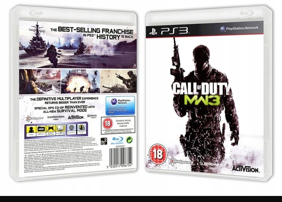 Call of duty MW3 + Dead Space PC dvd
4,97