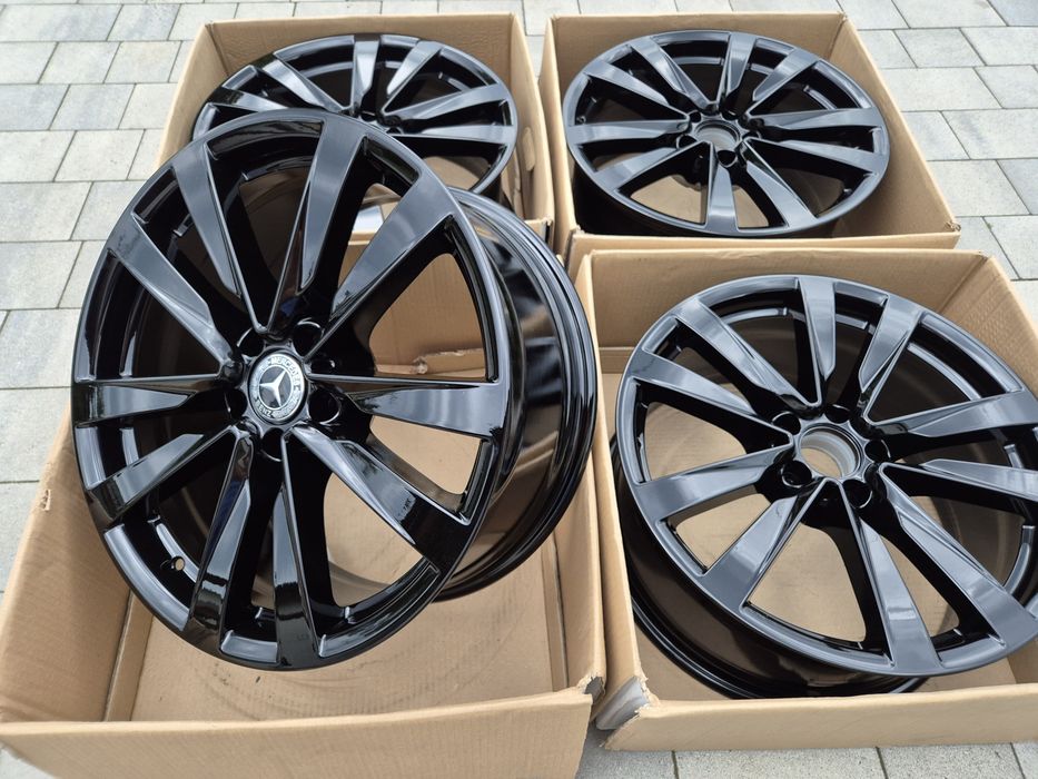 Felgi 19" 5x112 Mercedes OEM BMW Audi VW Skoda Cupra Mini Nowe Czarne | #A223C