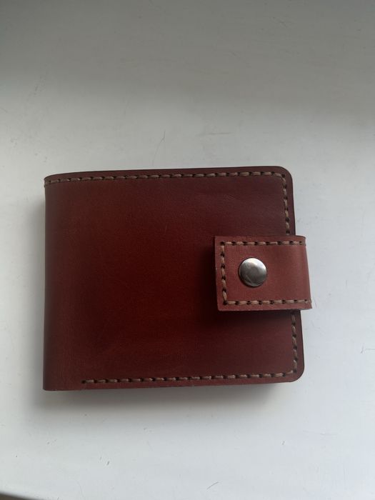 Skórzany portfel z naturalnej skóry, wykonany ręcznie