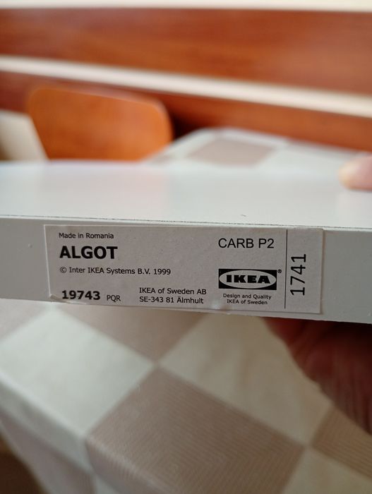 Blat Ikea Algot 60cmx38cm