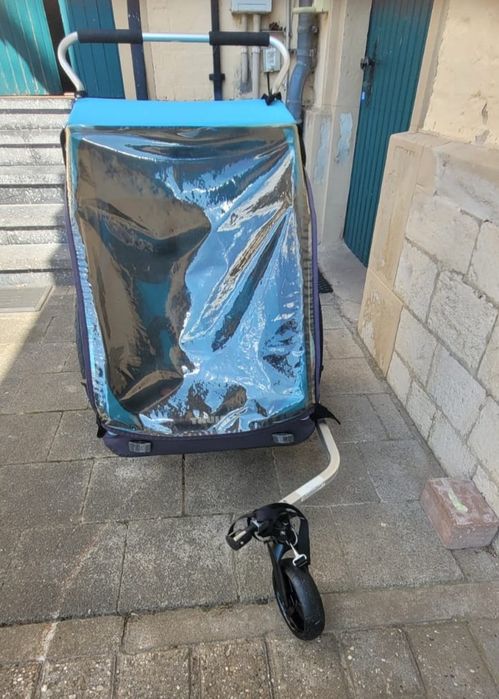 Przyczepka rowerowa ryksza wózek Thule Coaster XT dla 2 dzieci