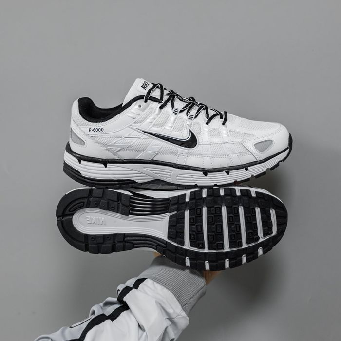 Кросівки Nike P-6000 White - Black premium | Кроссовки Найк чоловічі