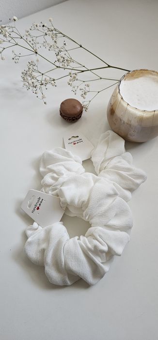 Gumki,prezent,gumka scrunchies komunia hand made