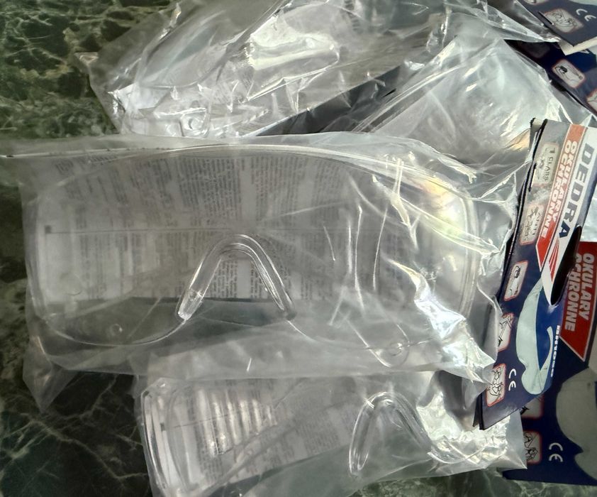 6 szt. Okulary ochronne DEDRA BH1050 poliwęglan, bezbarwne