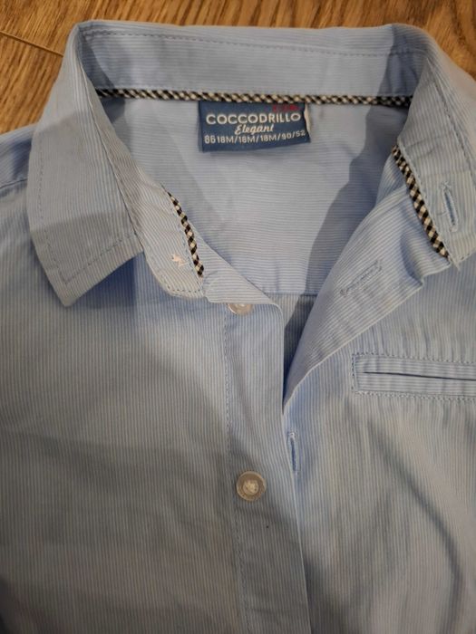 86 spodnie koszula sweterek coccodrillo stan idealny